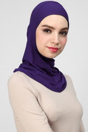 Tahira Rayon Ninja Inner Neck - Dark Purple