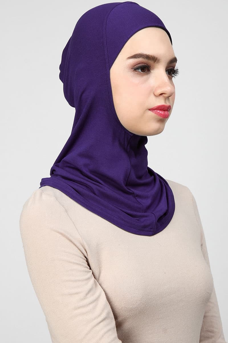 Tahira Rayon Ninja Inner Neck - Dark Purple - Image 2