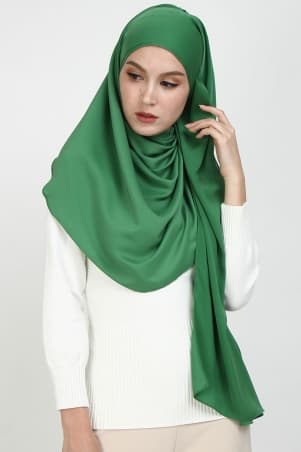 Aida Matte Satin Headscarf - Sage Green