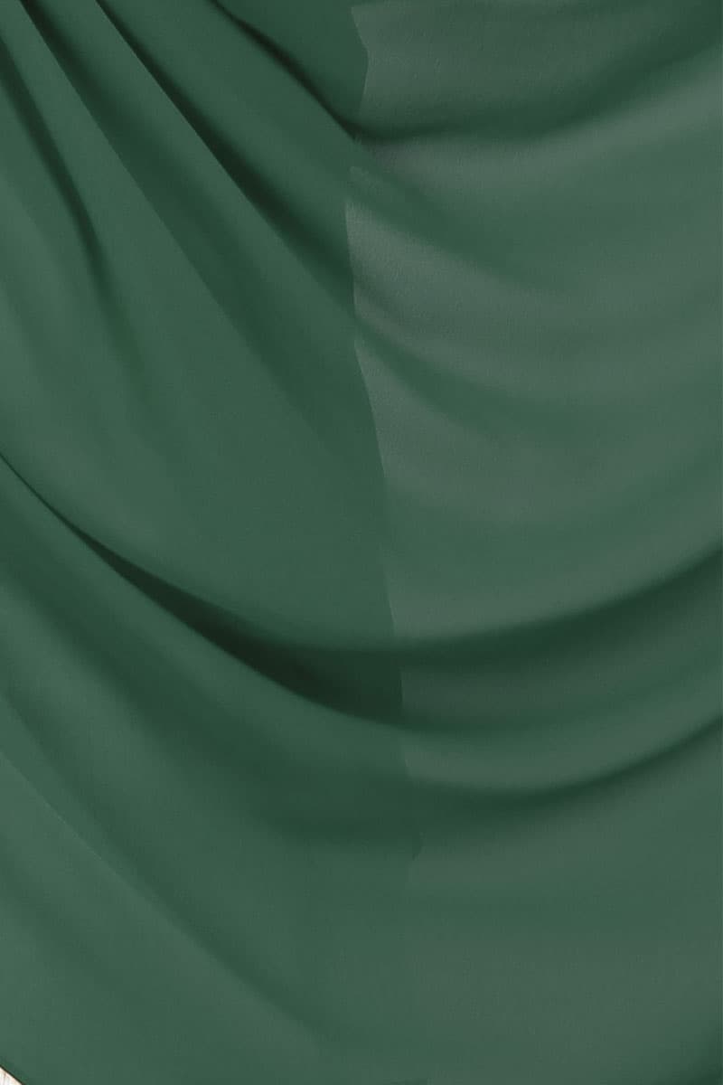 Aida XL Chiffon Tudung Headscarf - Dusty Green - Image 3