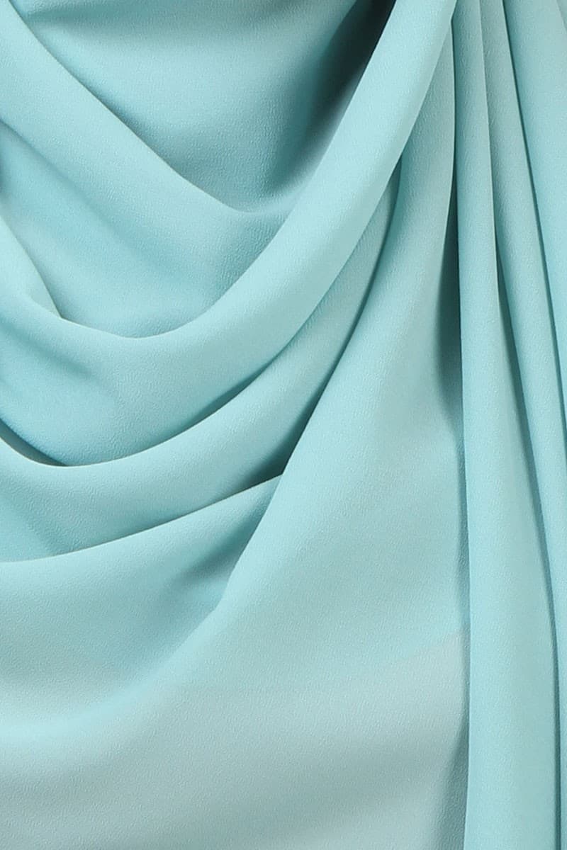 Aida XL Chiffon Tudung Headscarf - Agate Green - Image 3
