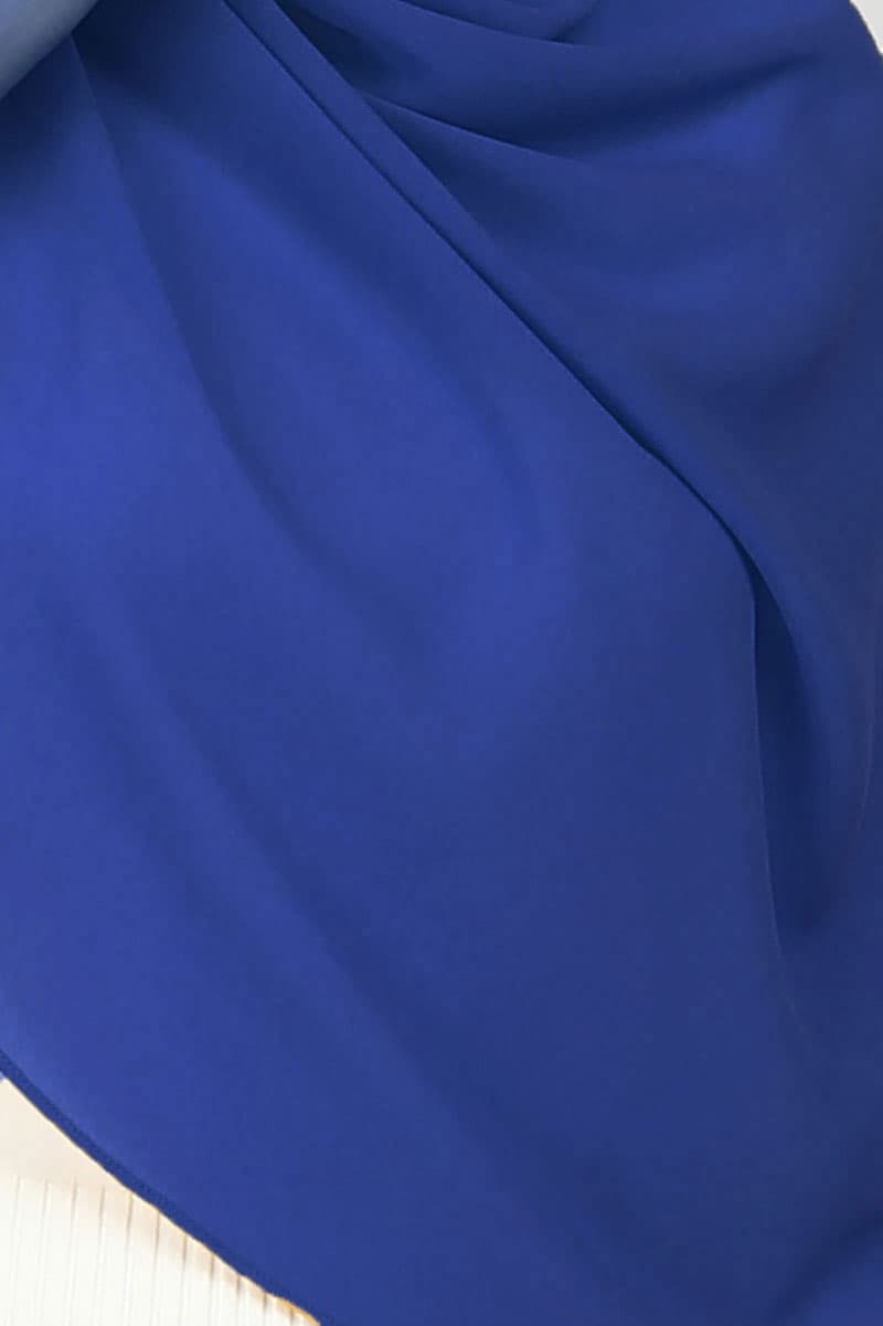 Aida XL Chiffon Tudung Headscarf - Cobalt Blue - Image 3