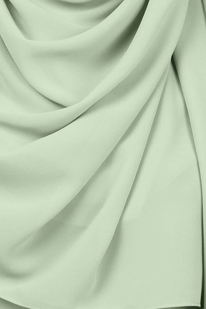 Aida Chiffon Tudung Headscarf - Seafoam - Image 3