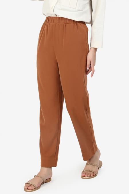 Tayha Tapered Pants - Brown