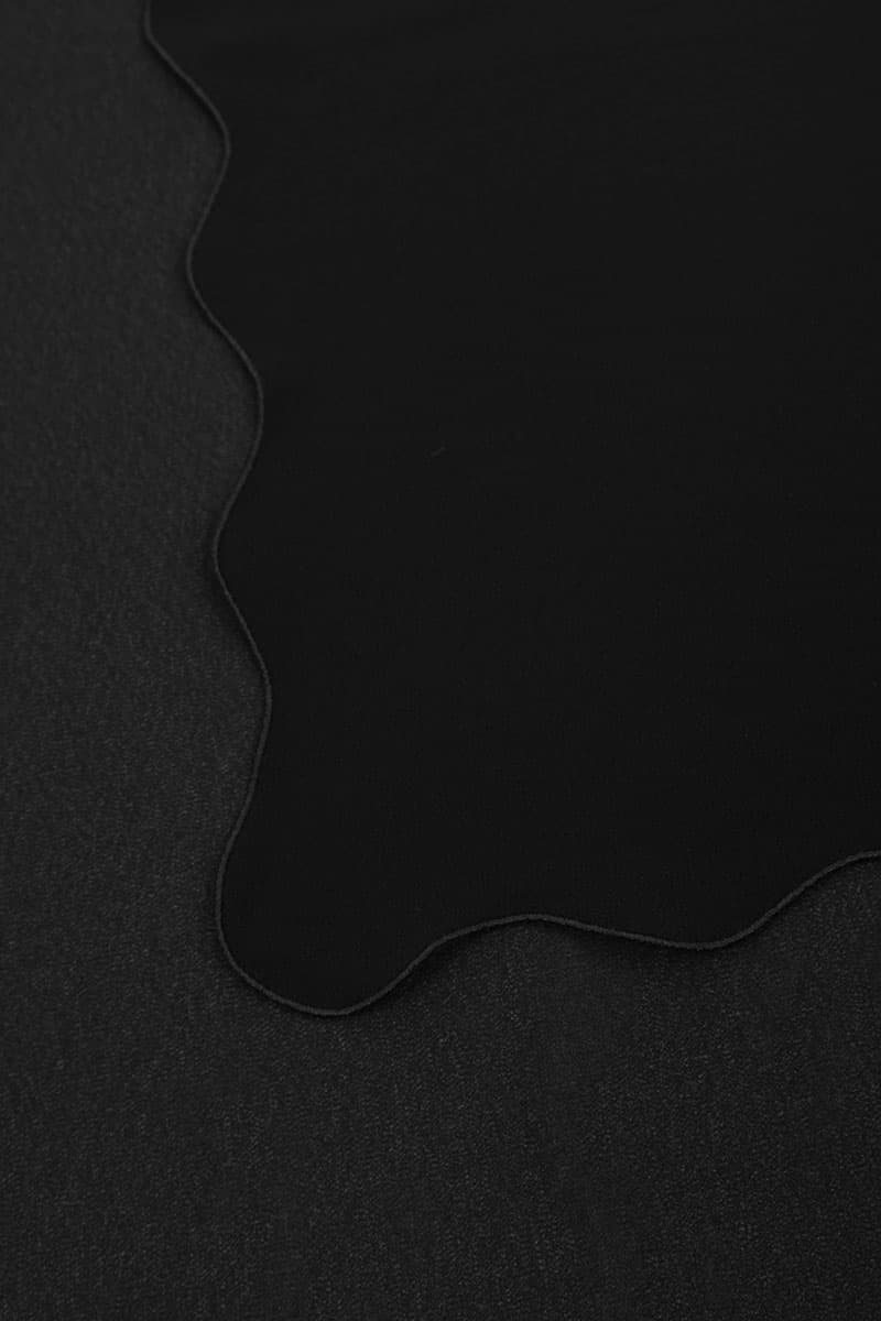 Maevery Scallop Headscarf - Black - Image 3