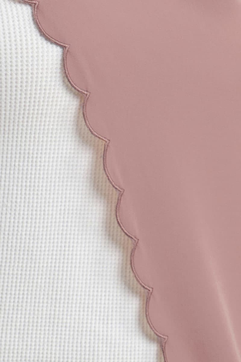 Leily Scallop Chiffon Headscarf - Cedarwood - Image 3