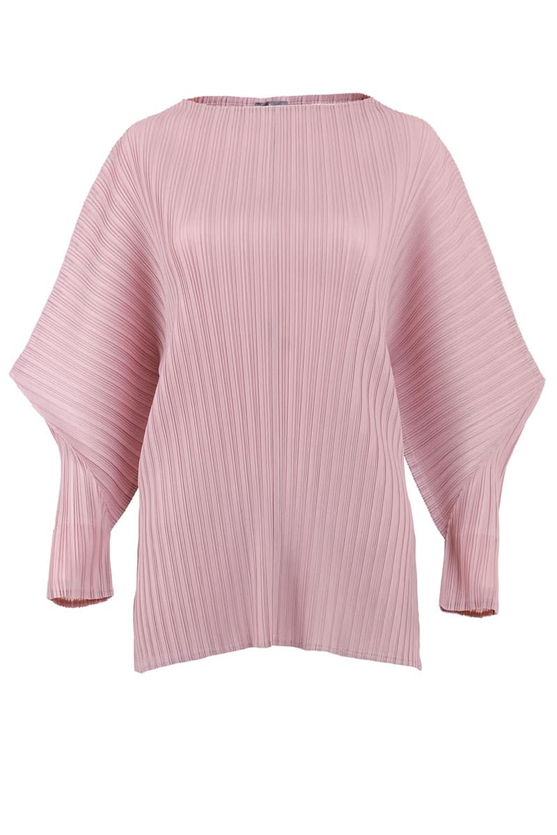 Mayven Pleated Kaftan Blouse - Wild Rose - Image 2