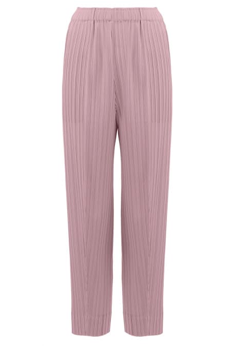 Lijana Pleated Elastic Waist Pants - Wild Rose