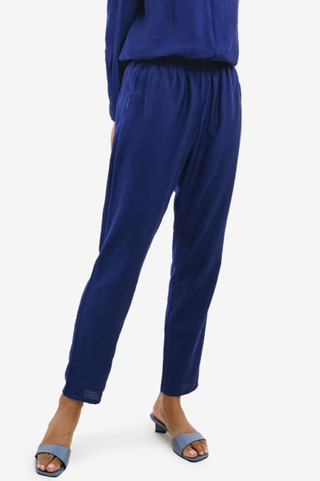 Helena Tapered Pants -  Crown Blue