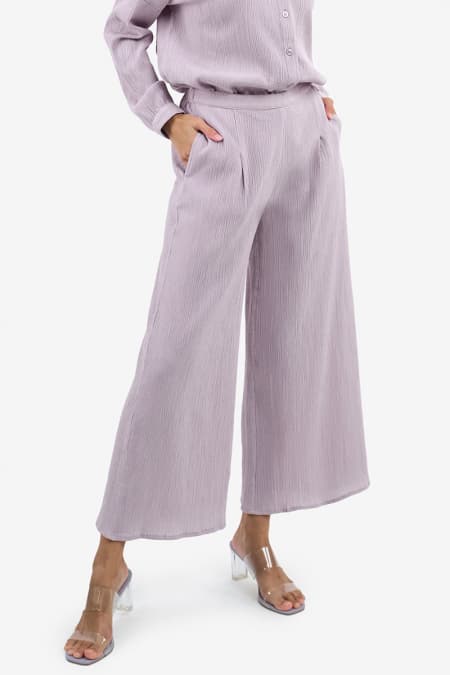 Dailyn Wide Legged Pants - Lilac