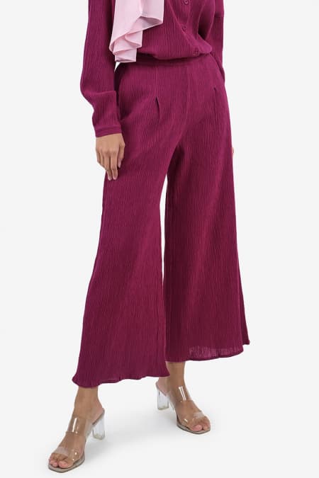 Dailyn Wide Legged Pants - Magenta