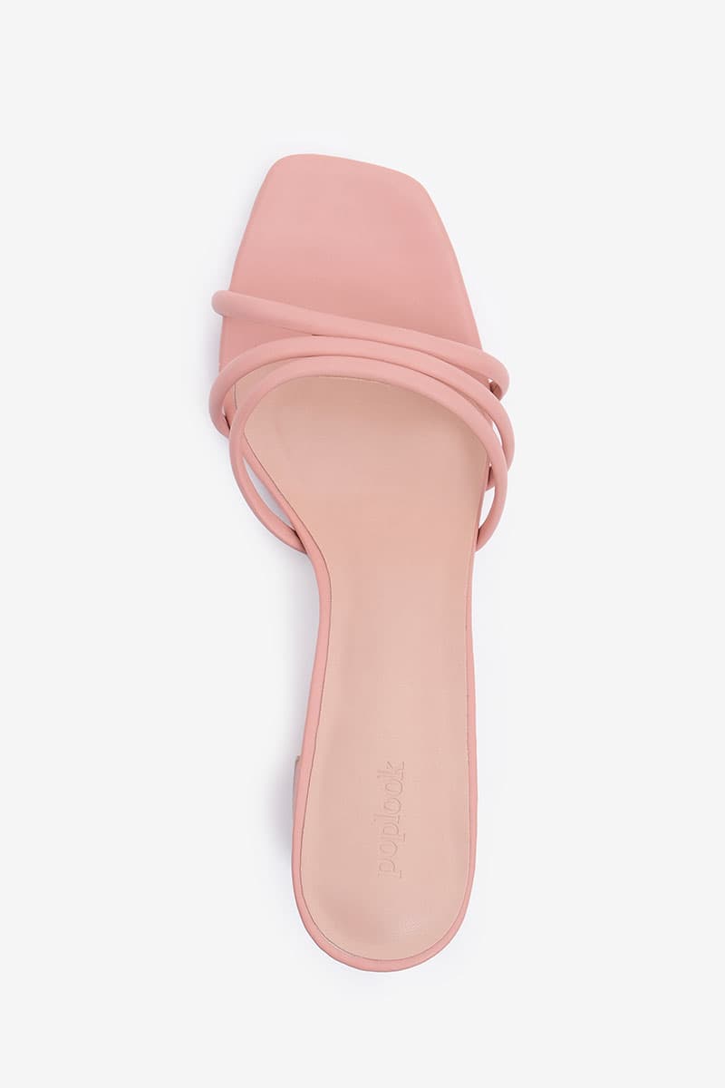 Paizley Strap Heels - Dusty Pink - Image 7
