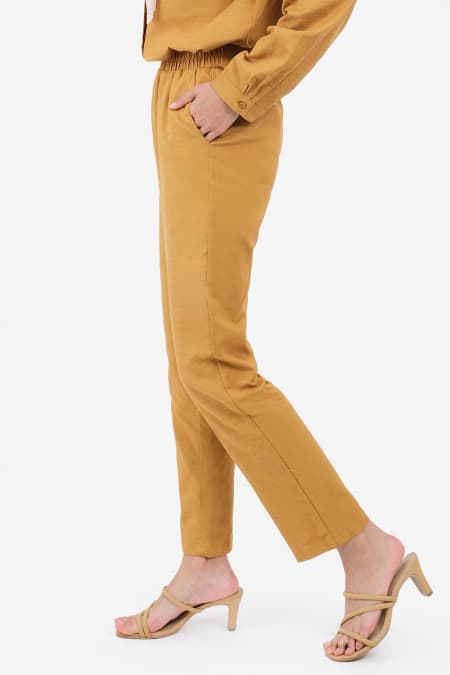 Shafia Tapered Pants - Caramel