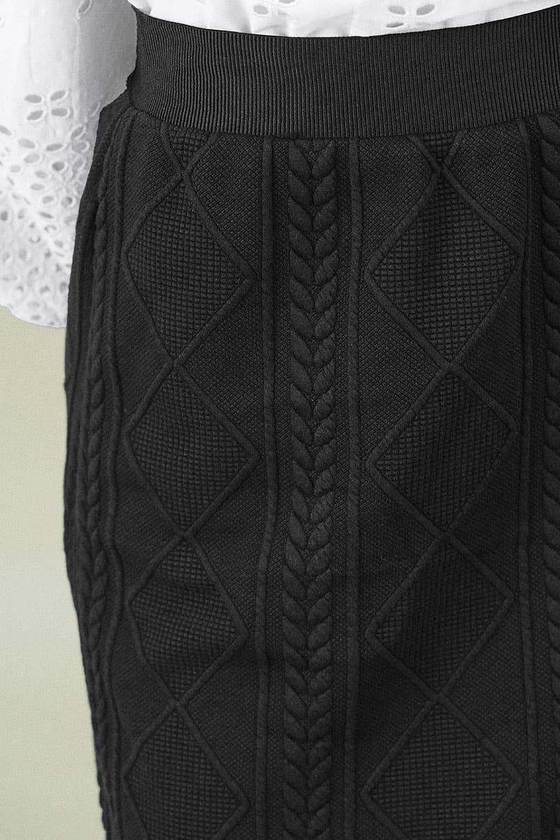Keiry Pencil Skirt - Black - Image 5