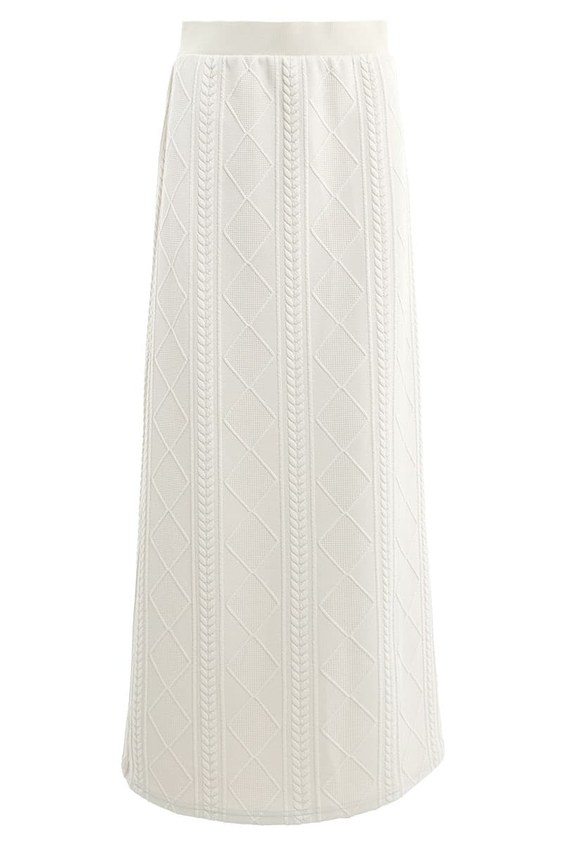 Keiry Pencil Skirt - Oat Milk - Image 2