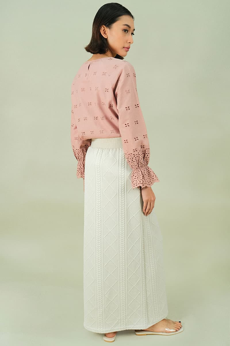 Keiry Pencil Skirt - Oat Milk - Image 4