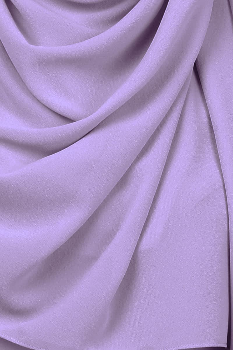 Aida Chiffon Tudung Headscarf - Dusty Lavender - Image 3