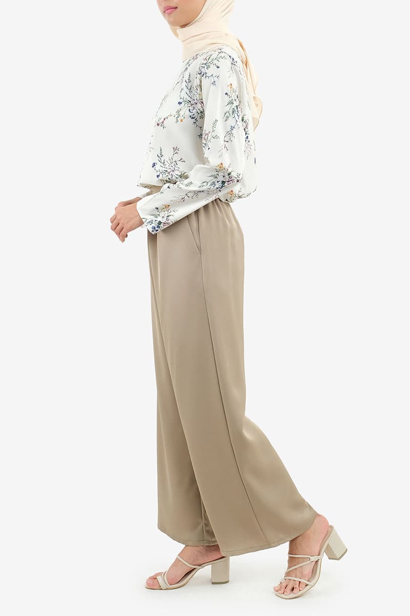 Fernley Wide Legged Pants - Moss Green - Image 3