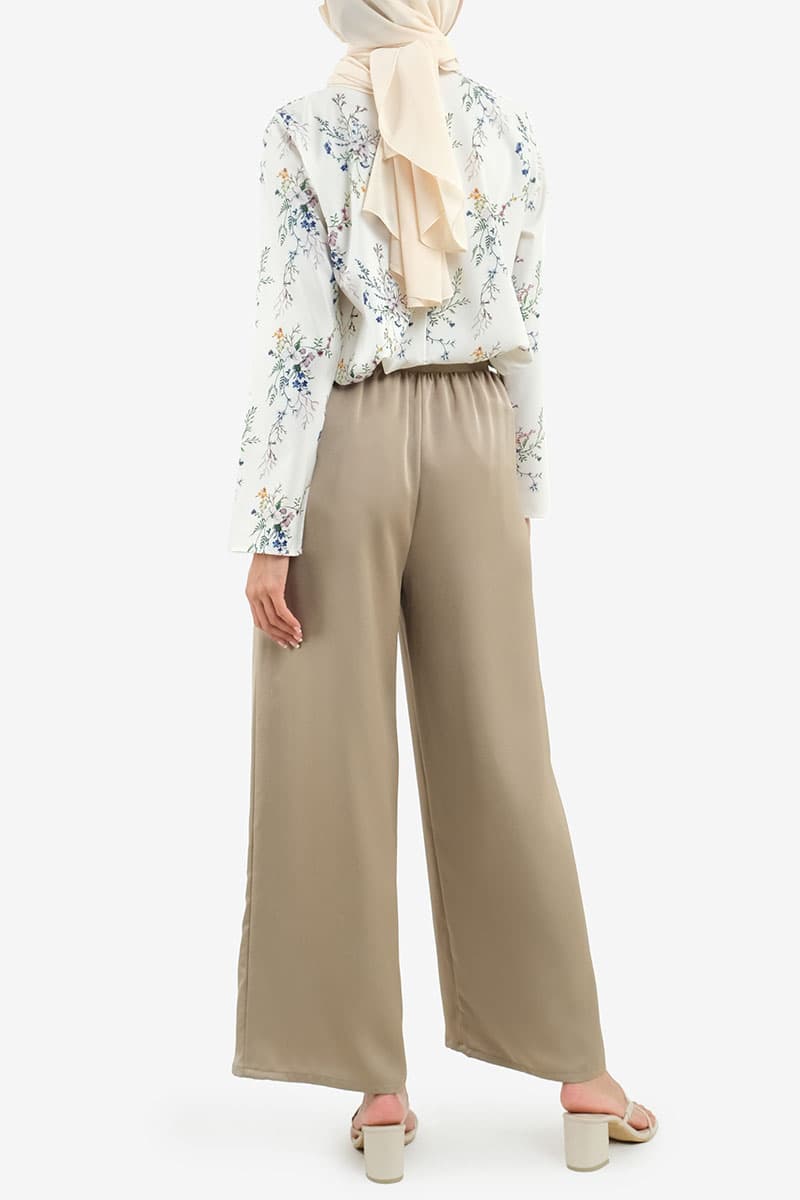 Fernley Wide Legged Pants - Moss Green - Image 4