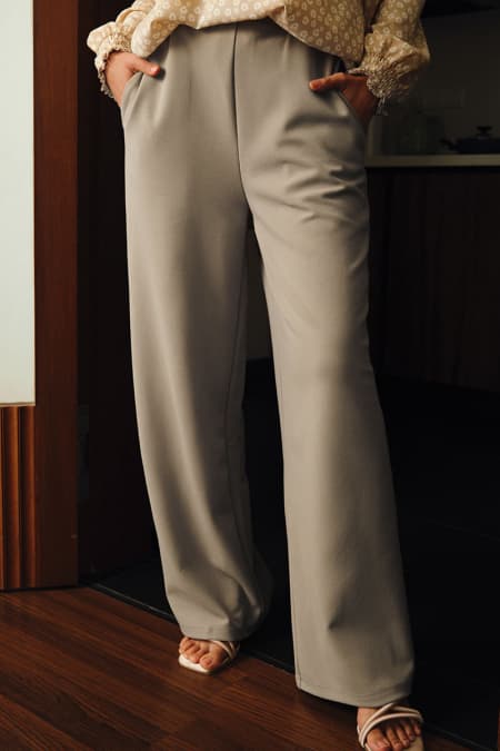 Cheyanne Straight Cut Pants - Pale Oak