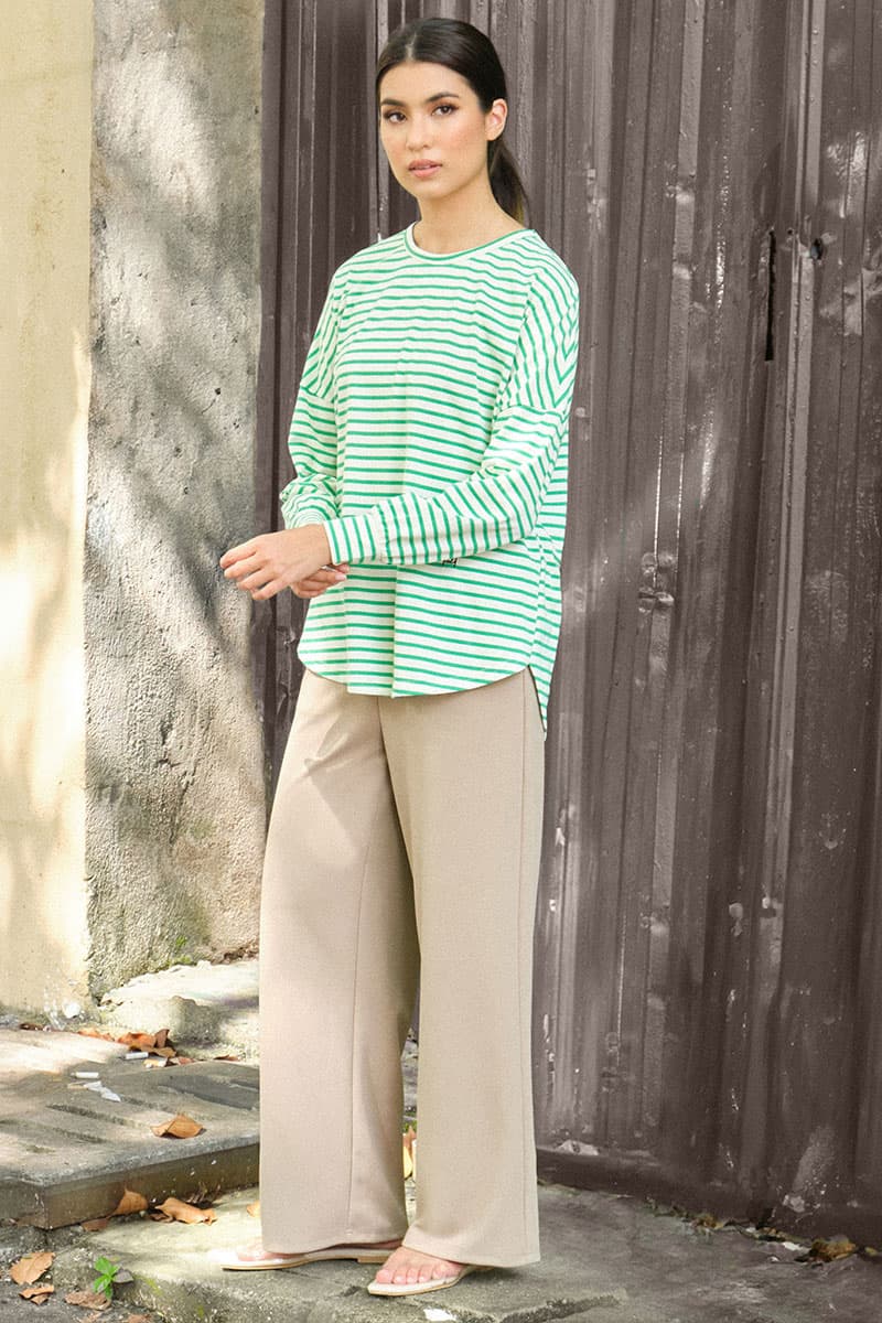 Cheyanne Straight Cut Pants - Pale Oak - Image 3