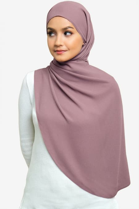 Janie Eyelash Headscarf - Deep Mauve