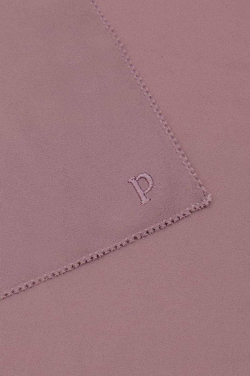 Janie Eyelash Headscarf - Deep Mauve - Image 3