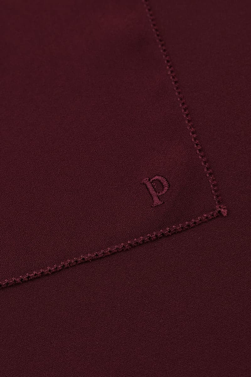 Janie Eyelash Headscarf - Deep Rosewood - Image 3