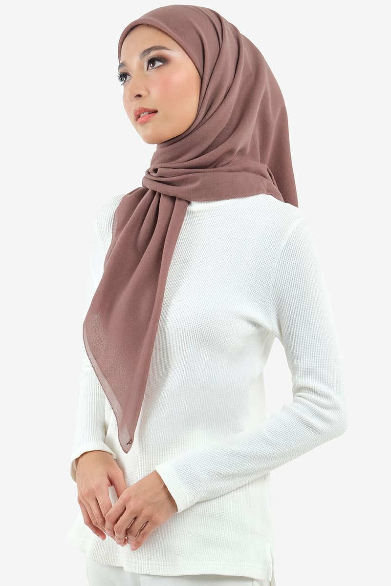 Kalia Bawal Eyelash Headscarf - Cedarwood - Image 2