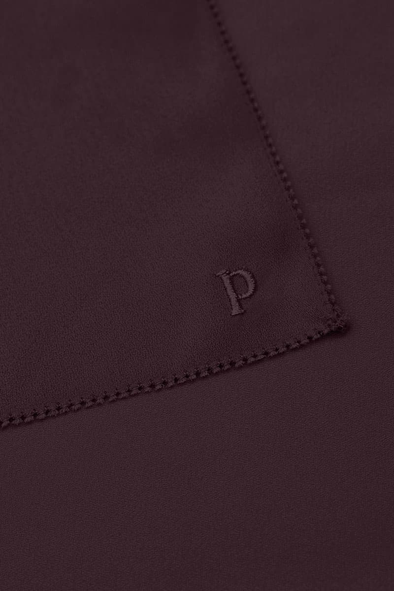 Kalia Bawal Eyelash Headscarf - Deep Plum - Image 3