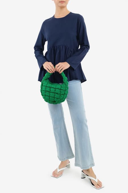 Cloud Quilted Small Bag - Clover