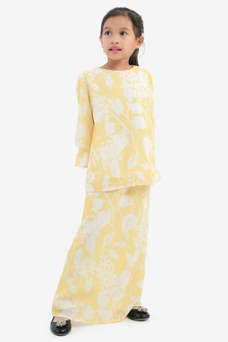 KIDS Cinta Set - Yellow Floral Abstract