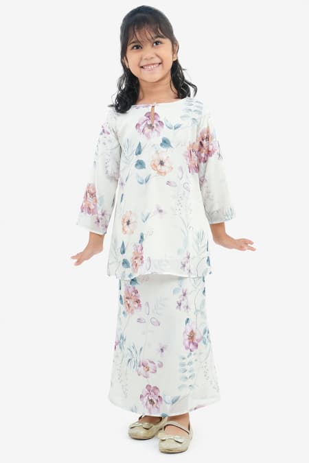 KIDS Girang Set - Beige/Mauve Peony