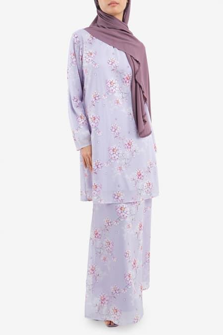 Gembira Blouse & Skirt - Lilac Dahlia