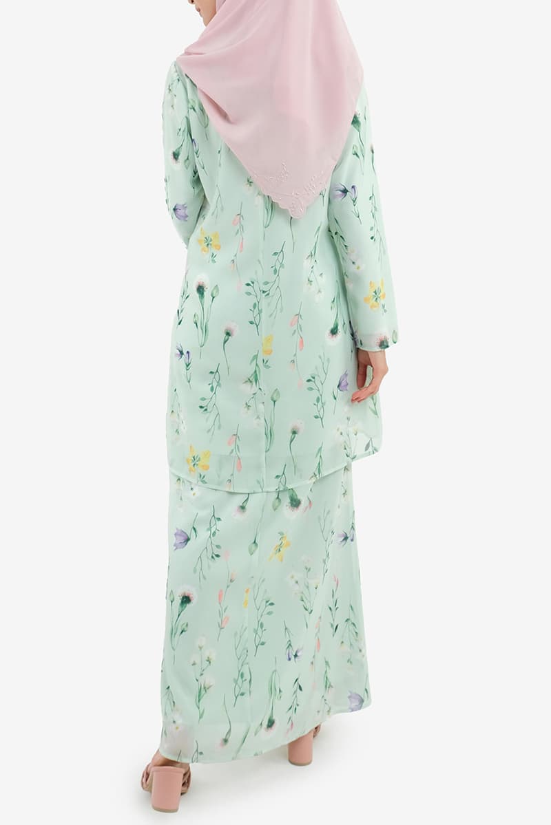 Gembira Blouse & Skirt - Green Botanic - Image 4