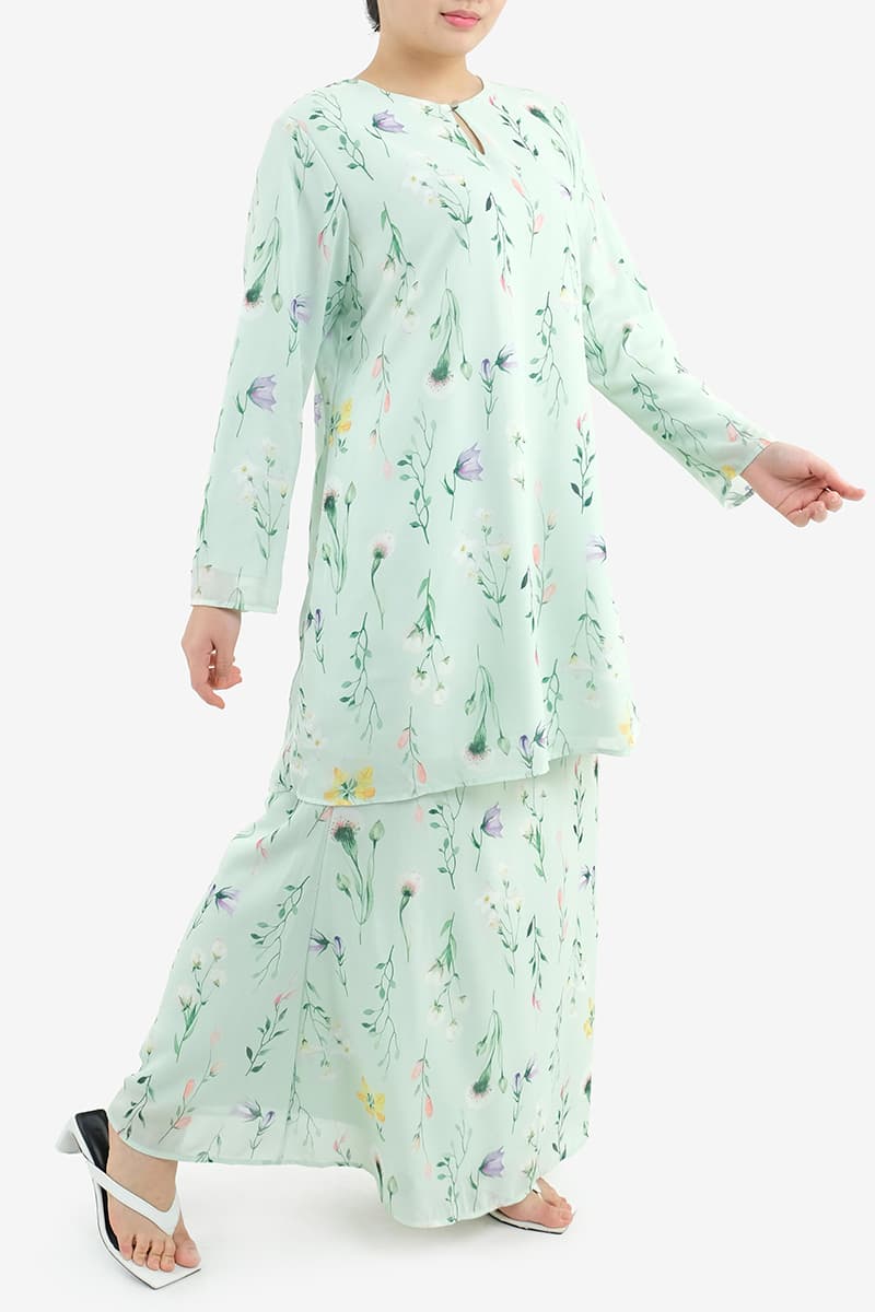 Gembira Blouse & Skirt - Green Botanic - Image 6