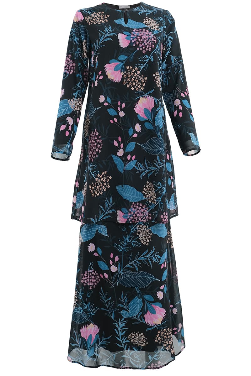 Gembira Blouse & Skirt - Black Safari - Image 2