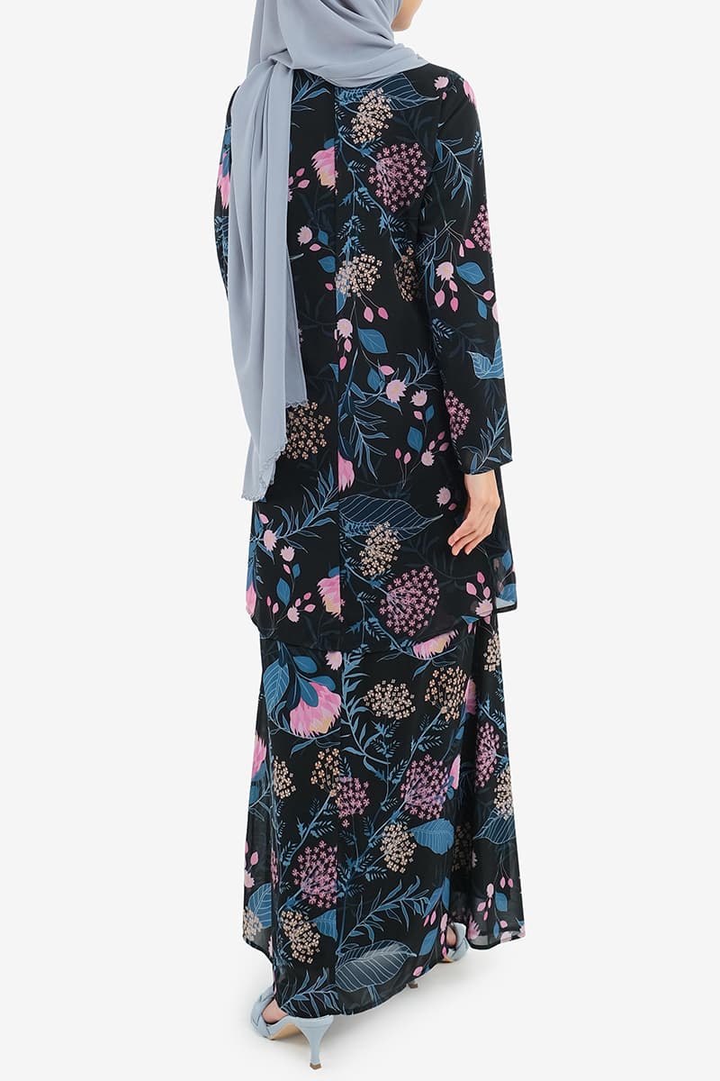 Gembira Blouse & Skirt - Black Safari - Image 4