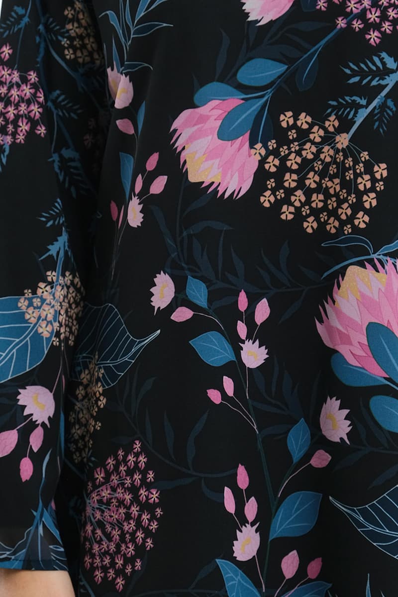 Gembira Blouse & Skirt - Black Safari - Image 5