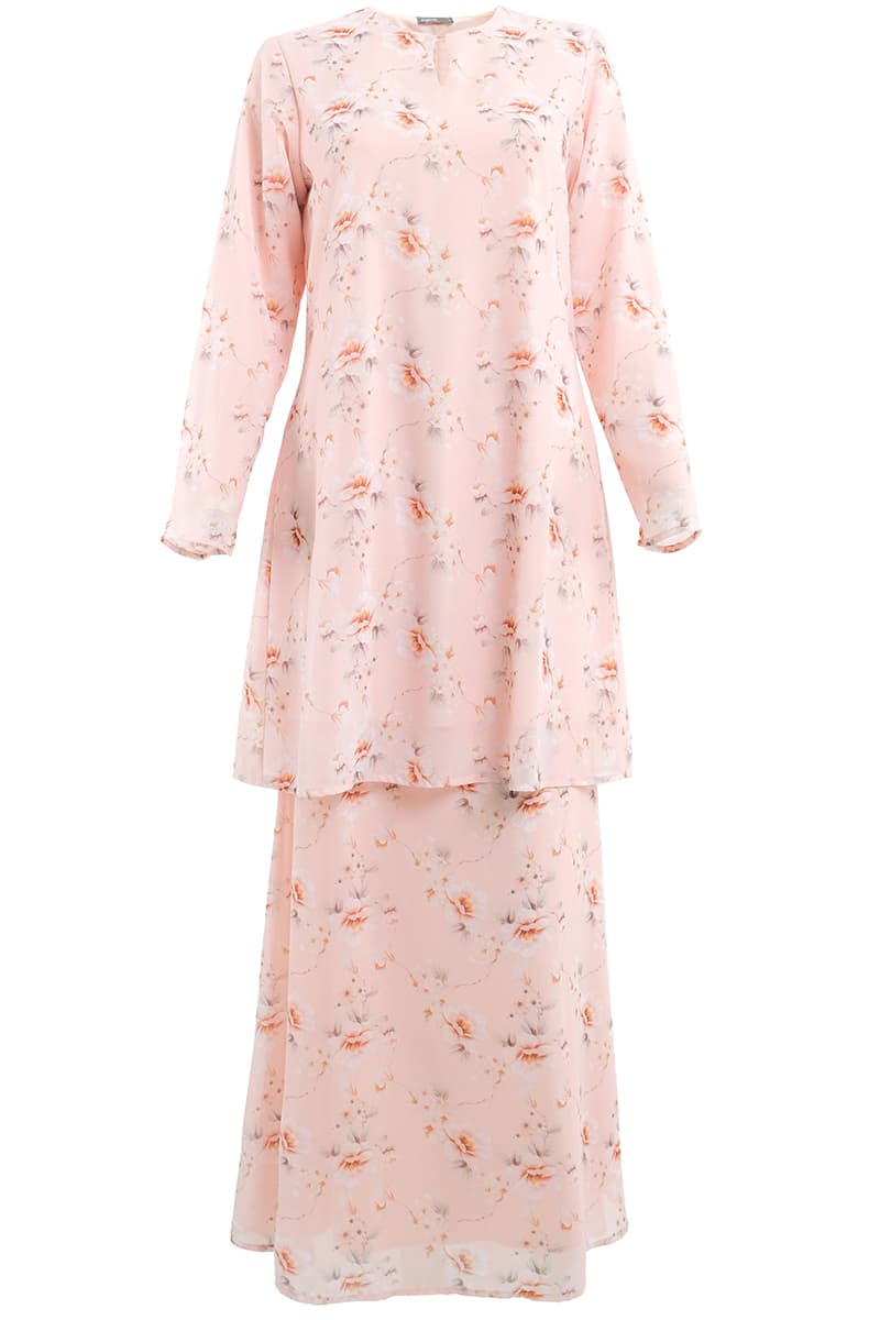 Gembira Blouse & Skirt - Peach Camellia - Image 2