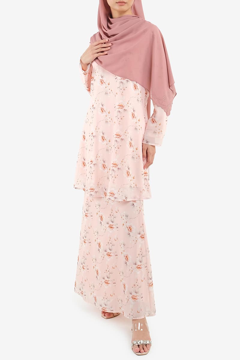 Gembira Blouse & Skirt - Peach Camellia - Image 3
