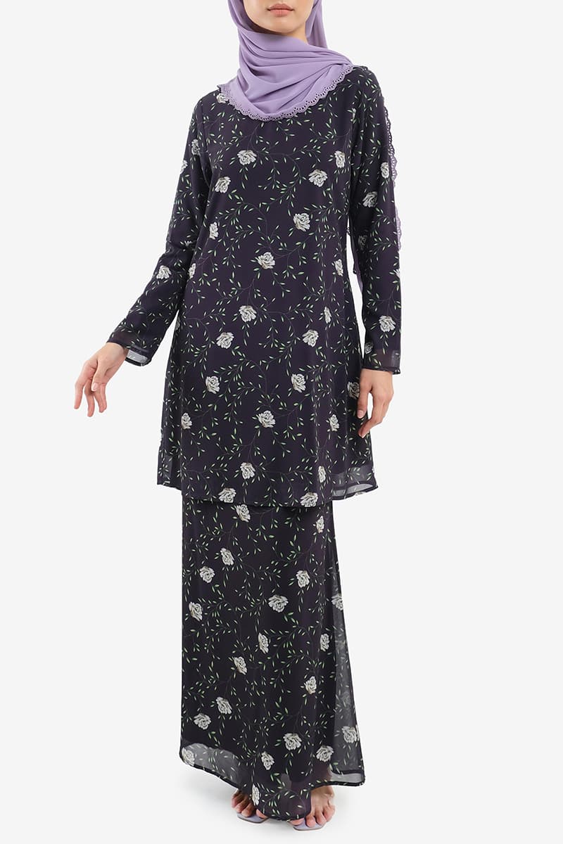 Gembira Blouse & Skirt - Midnight Gardenia - Image 1