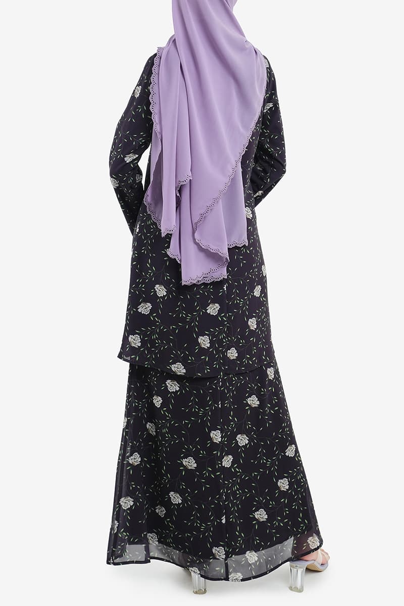 Gembira Blouse & Skirt - Midnight Gardenia - Image 4