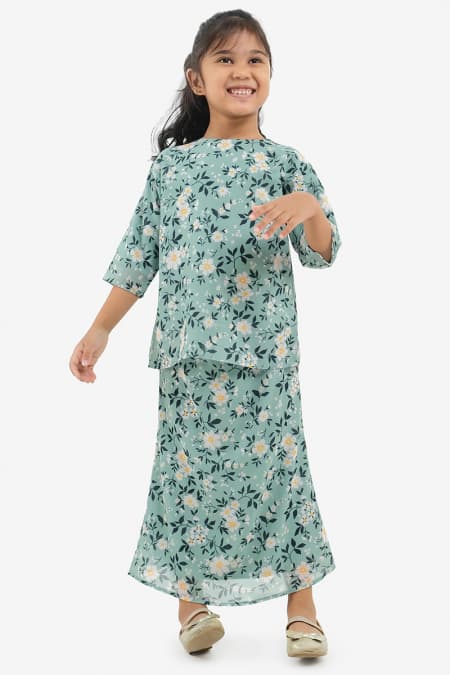 KIDS Bahagia Set - Mint Flower