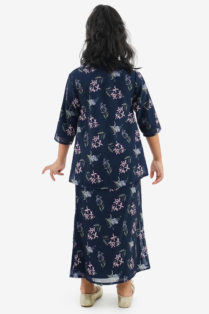 KIDS Gembira Set - Navy Bouquet - Image 4