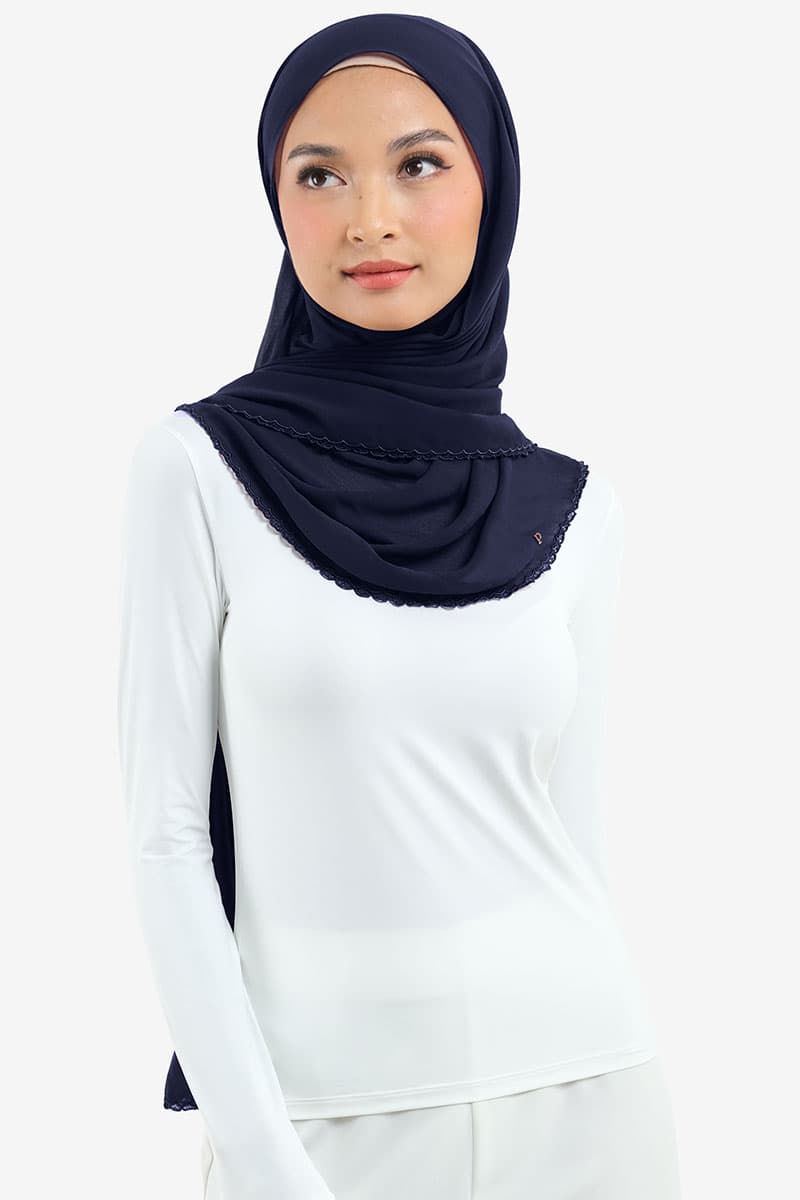 Aisyah Scallop Headscarf - Eclipse - Image 1