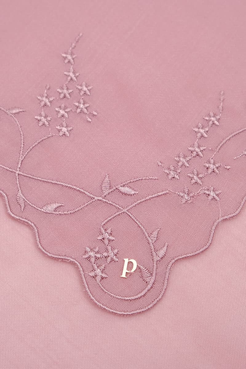 Dayana Square Voile Headscarf - Wild Rose - Image 3