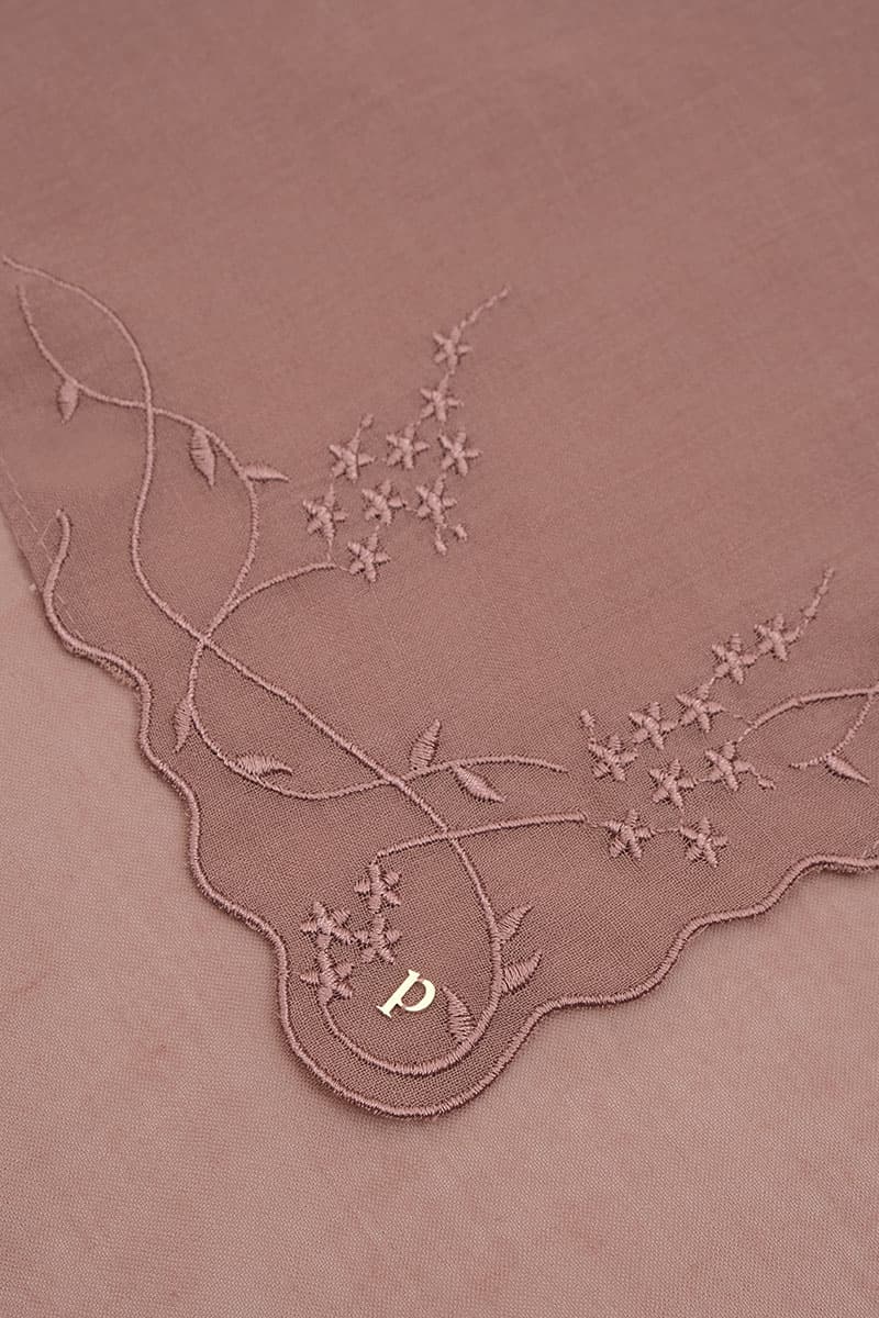 Dayana Square Voile Headscarf - Cedarwood - Image 3