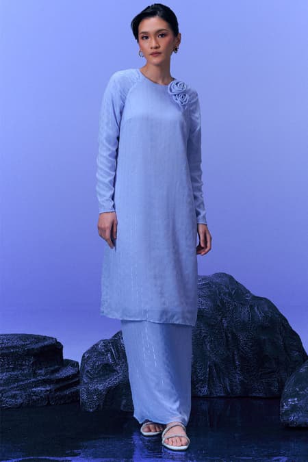 Zamrud Blouse & Skirt - Lilac