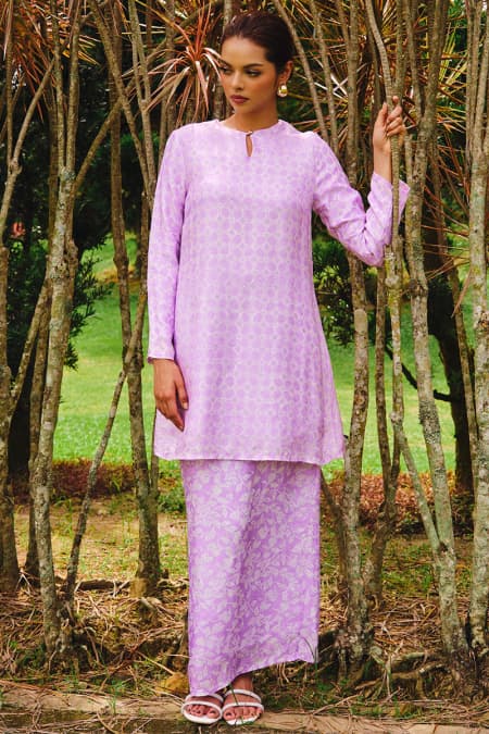 Semeru Blouse & Skirt - Lilac